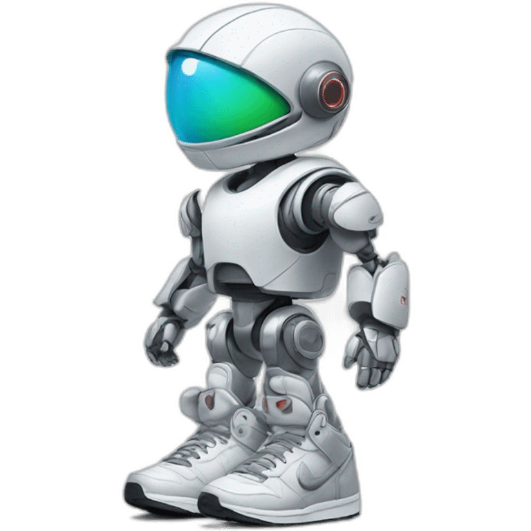 Robot in sneaker Nike emoji