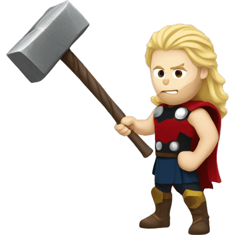 Thor holding a hammer emoji