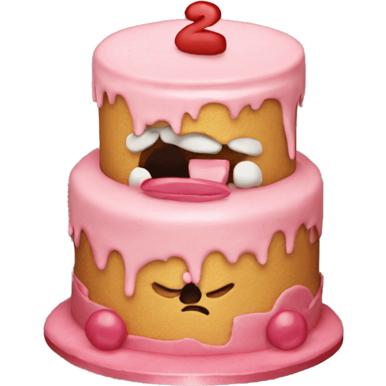 Rude cake funny  emoji