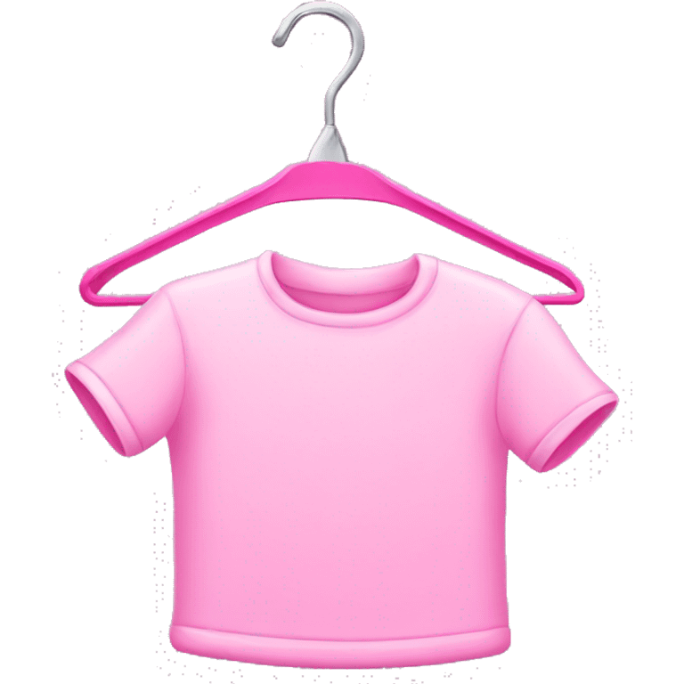 Pink laundry hanger emoji