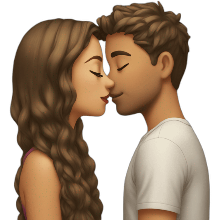 Girl kiss emoji