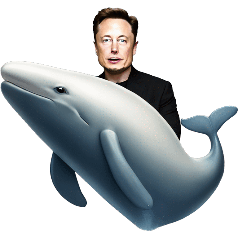 Elon musk with a whale emoji