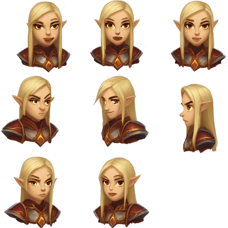 "world of warcraft" "blood elf" paladin emoji