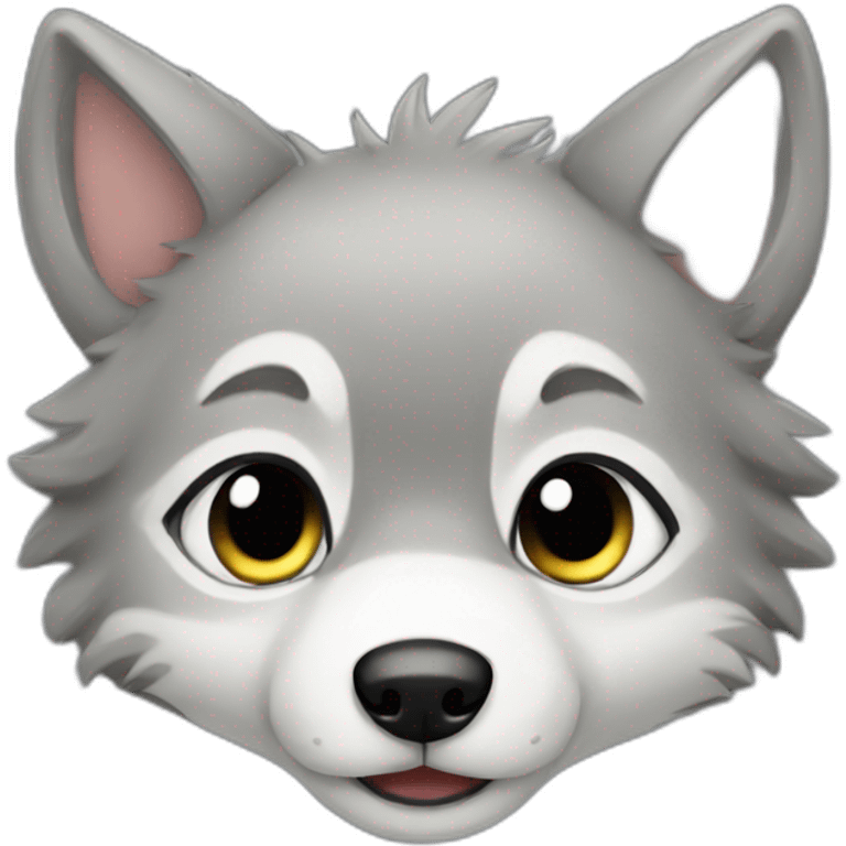 baby wolf emoji