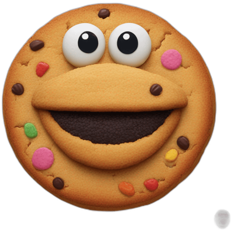 sesame Street cookie cake emoji