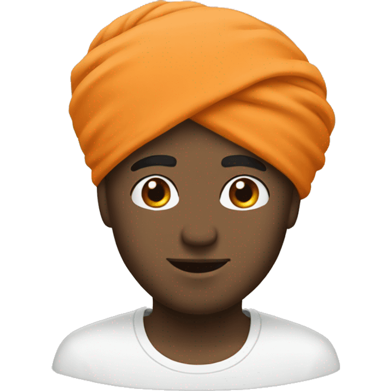 turban orange white guy emoji