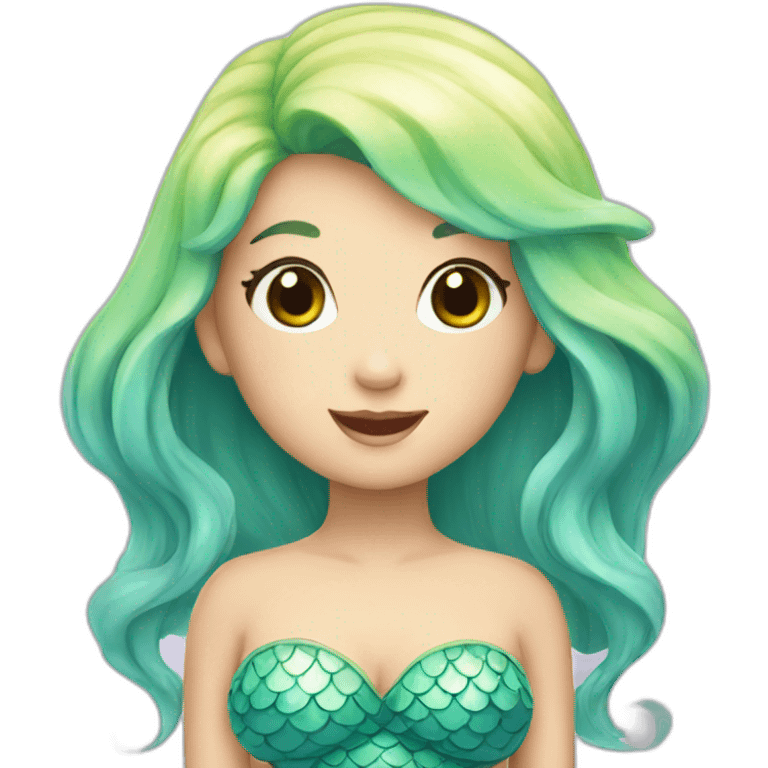 cute kawaii mermaid emoji