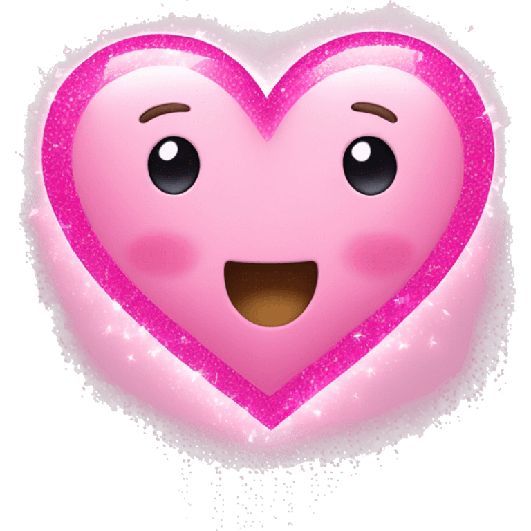 Pink Heart with sparkles  emoji