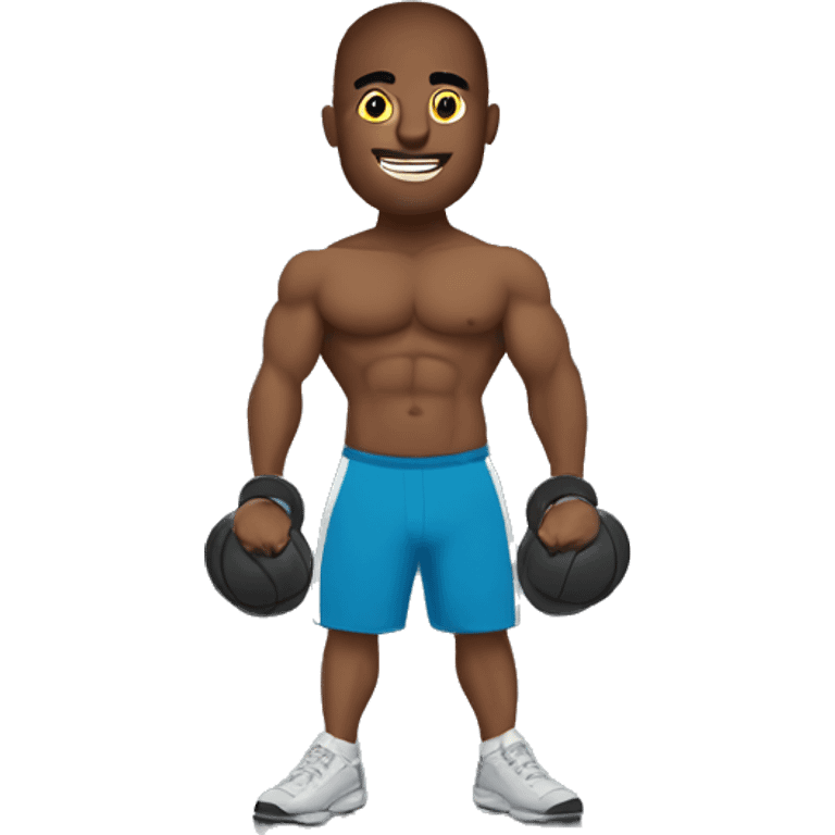 Un chico en un gym emoji