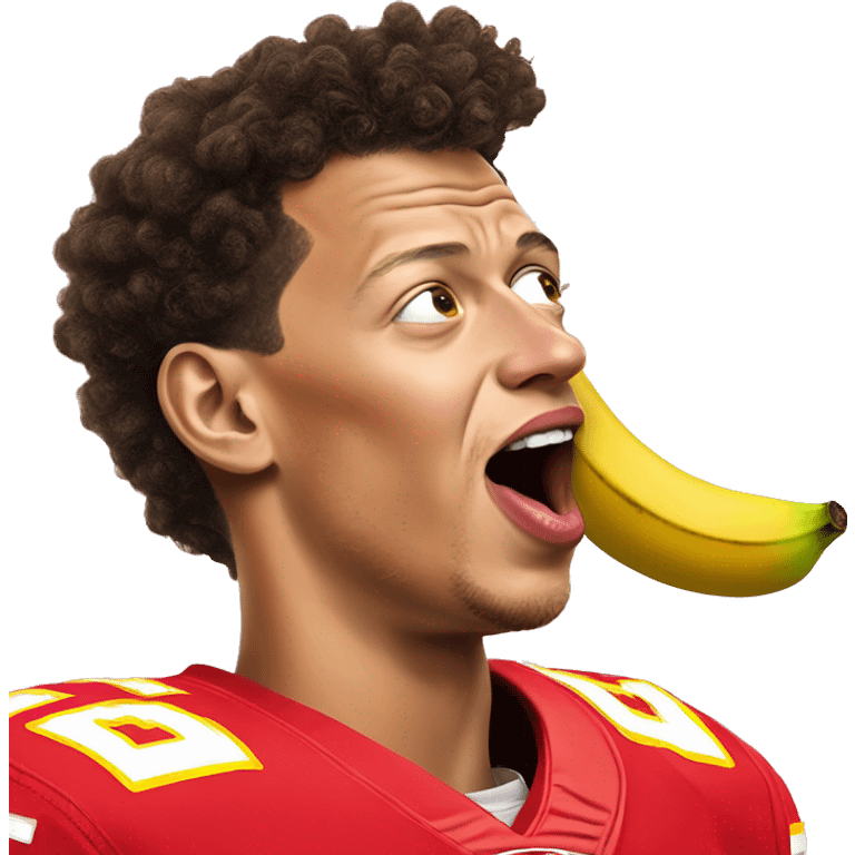 Patrick mahomes licking banana  emoji