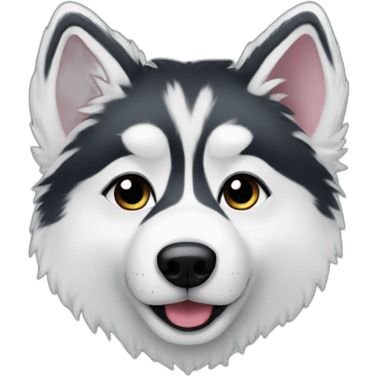 small fluffy husky emoji