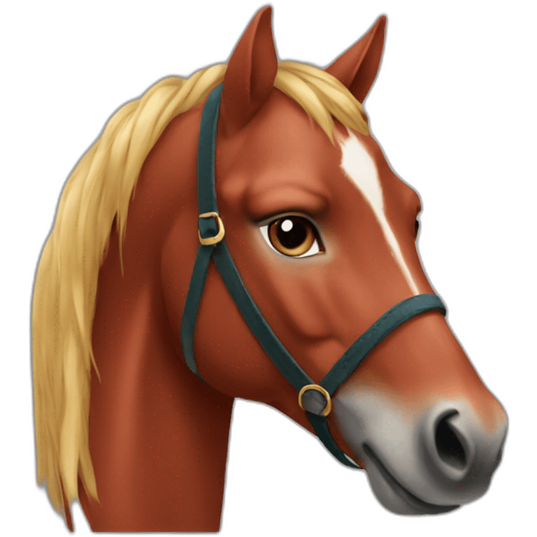 cheval rouge emoji