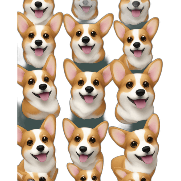 Corgi sur le cervin emoji