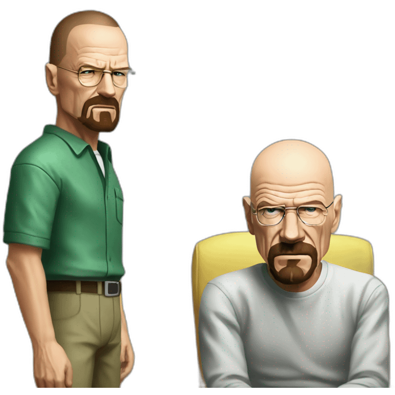 Walter White arguing with Jessy pinkman emoji