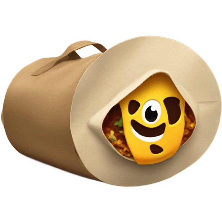 Evil Taco Bell bag emoji