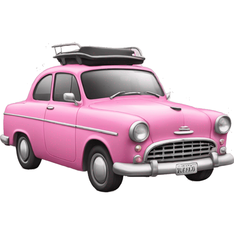 pink old car emoji