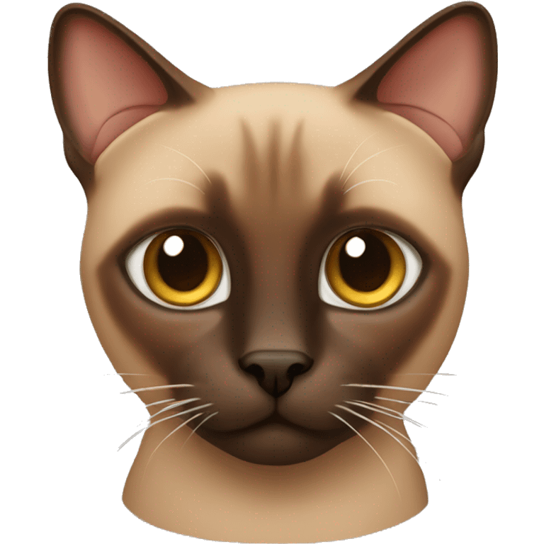 Brown Siamese cat emoji