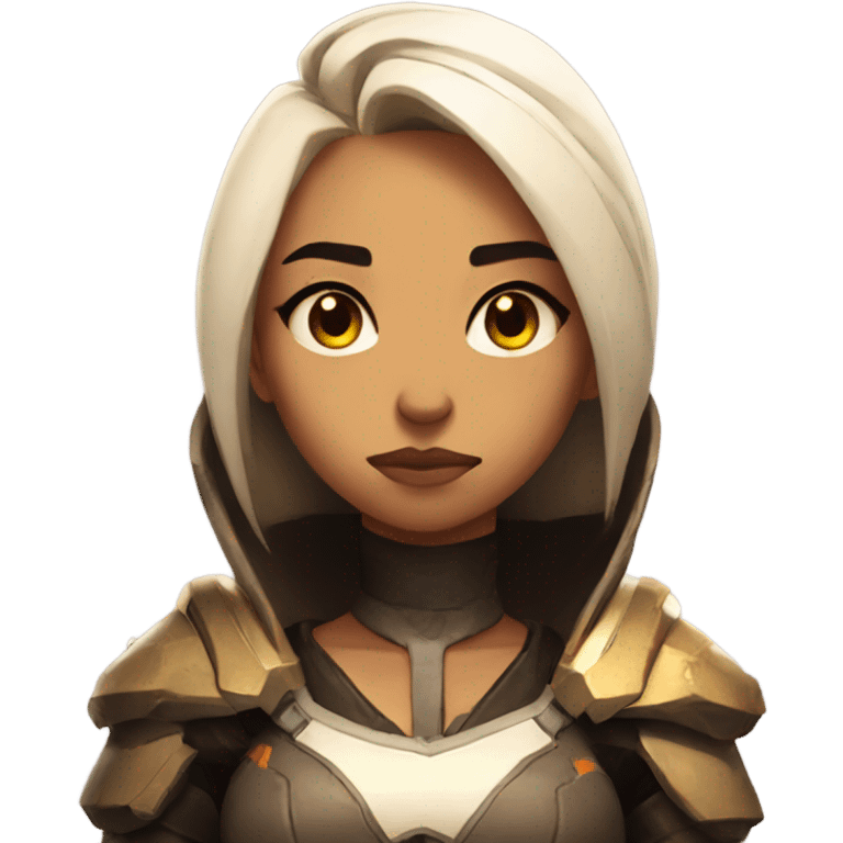 Mercy from overwatch looking sad emoji