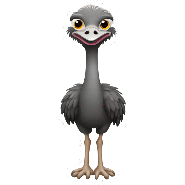 Ostrich standing emoji