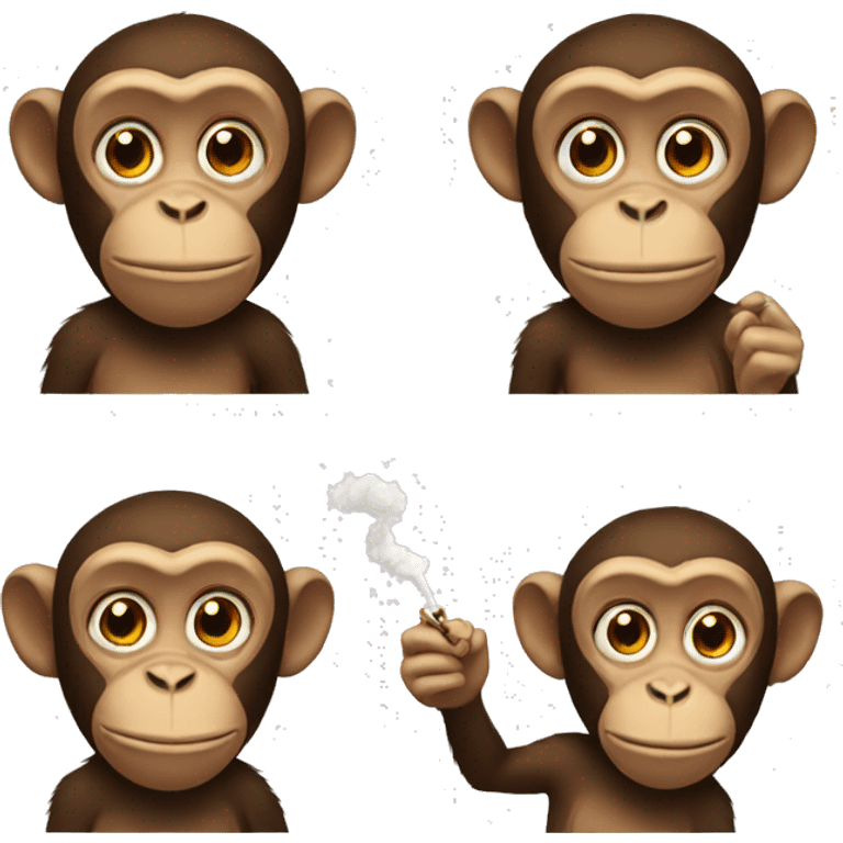 monkey smoke emoji