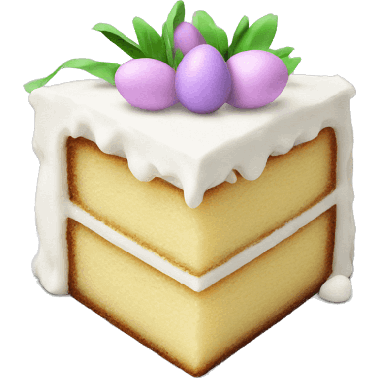 Easter white cake emoji