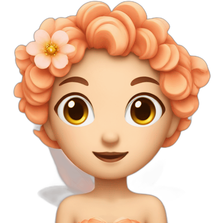 a peach fairy emoji