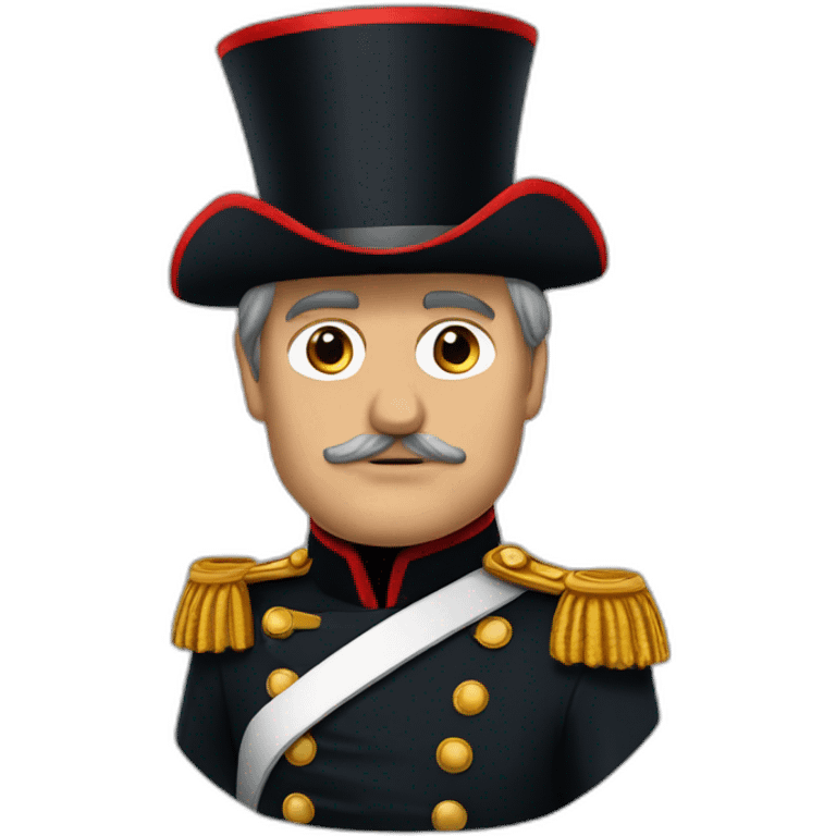 Napoléon avec un noir emoji