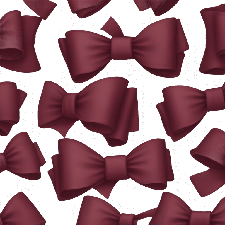 Red wine color bow emoji