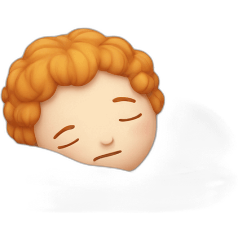 Ginger sleeping emoji