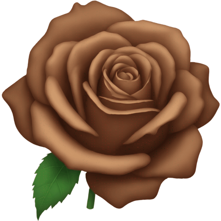 brown rose emoji