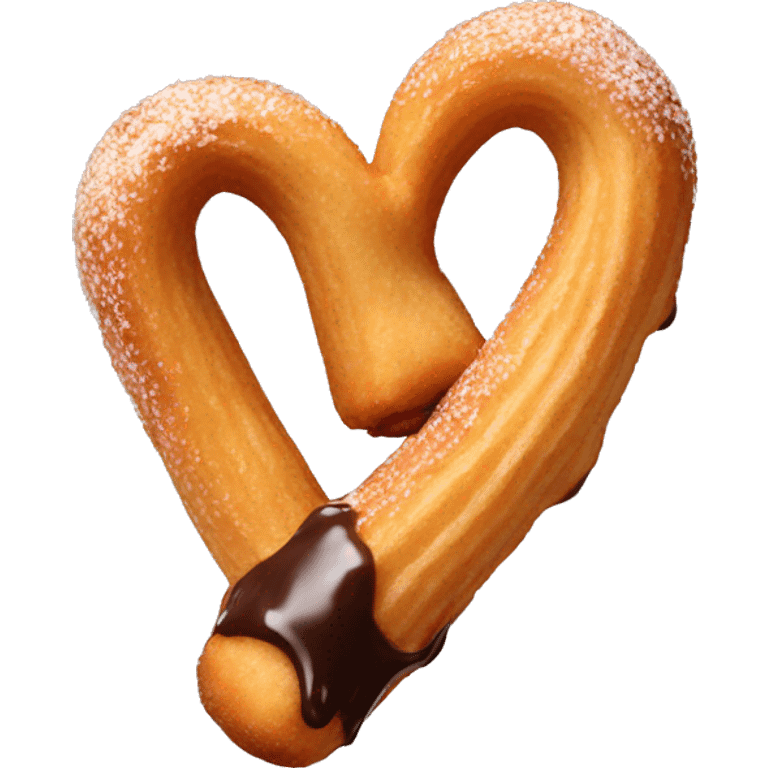 Churro with chocolate dipped tip  emoji