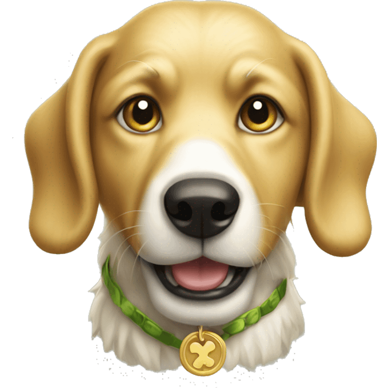 Create a golden Irish dog emoji