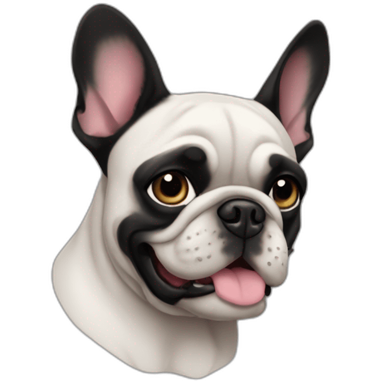 Bouledogue Français noir emoji