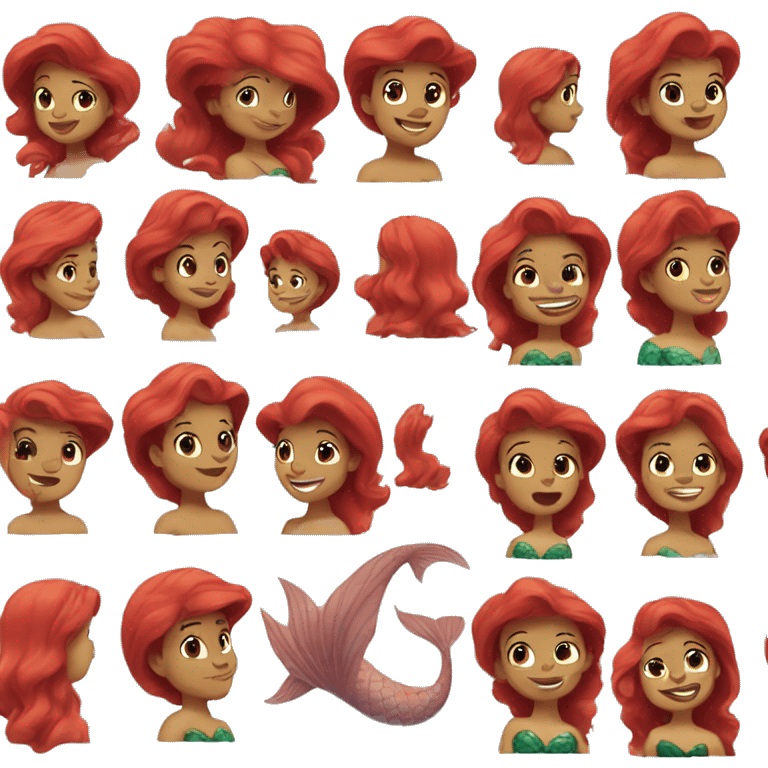 little mermaid emoji