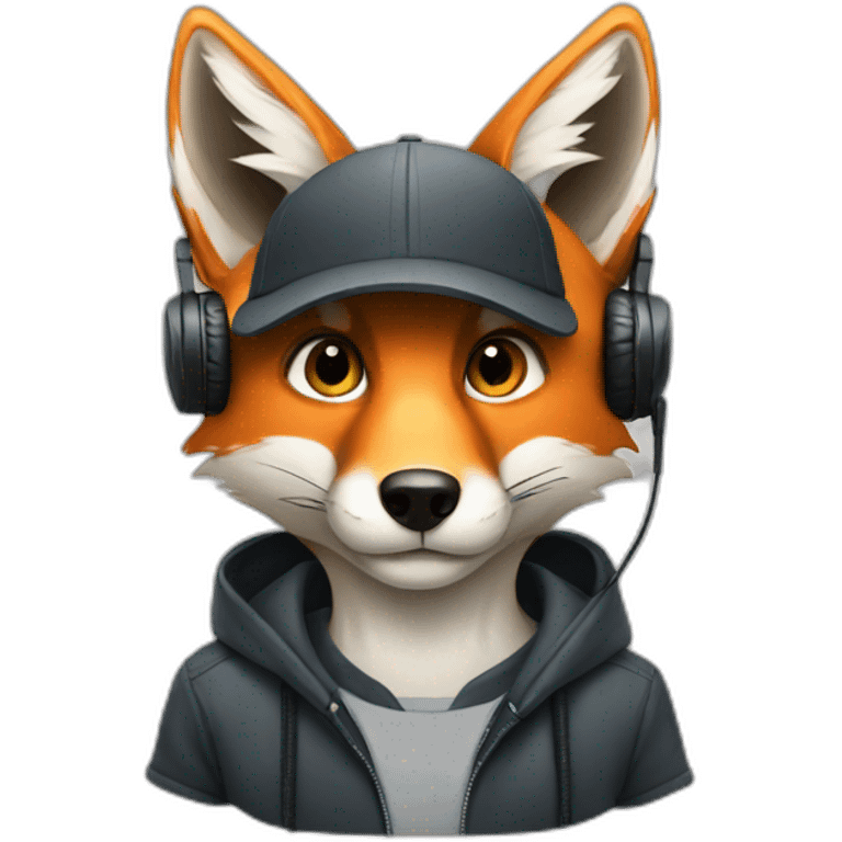 fox dj emoji