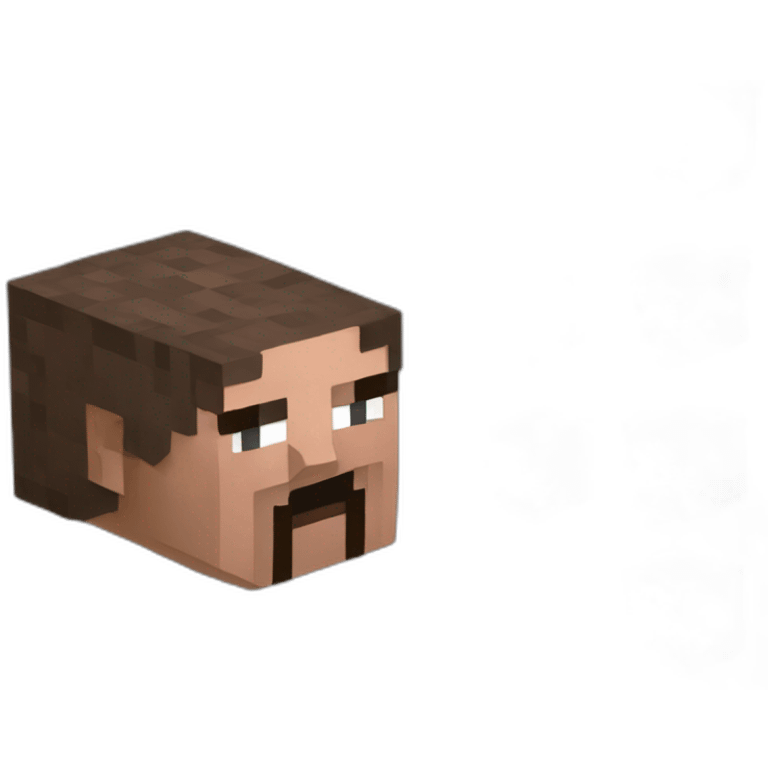 Steve Minecraft qui mine emoji