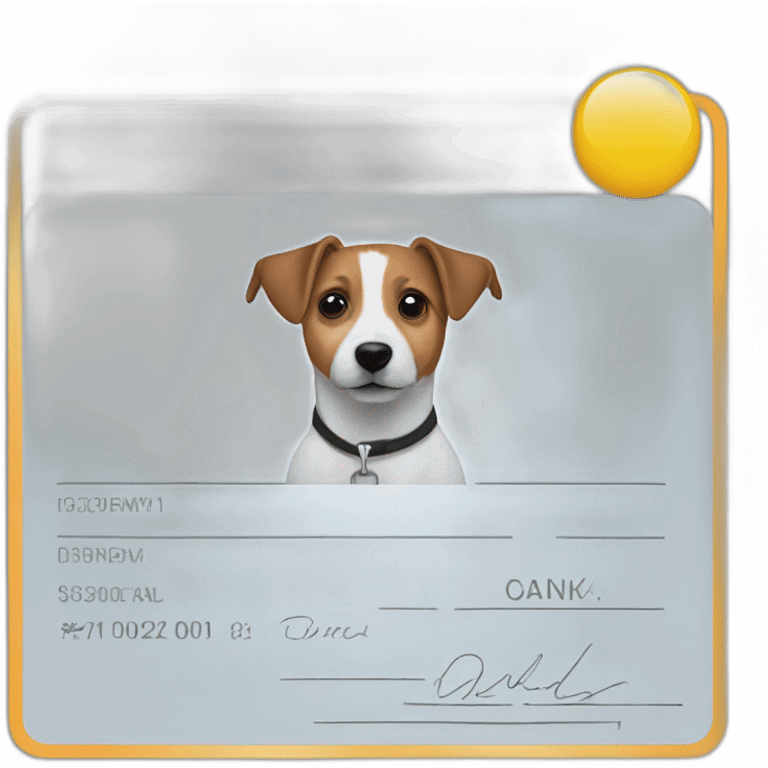 jack russell driver's license emoji