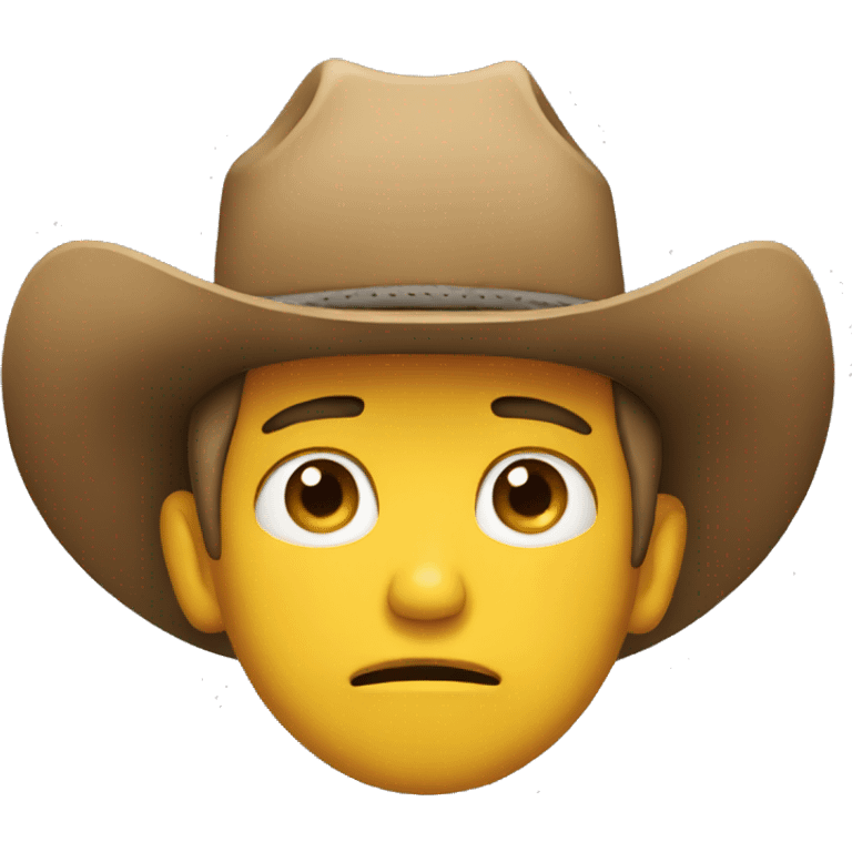 crying cowboy emoji