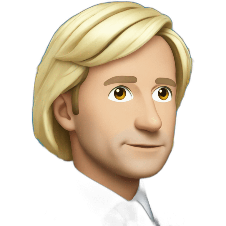 Macron sur marine lepen emoji