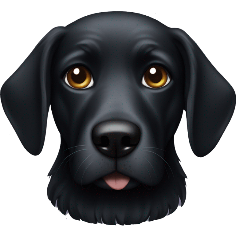 Black dog emoji