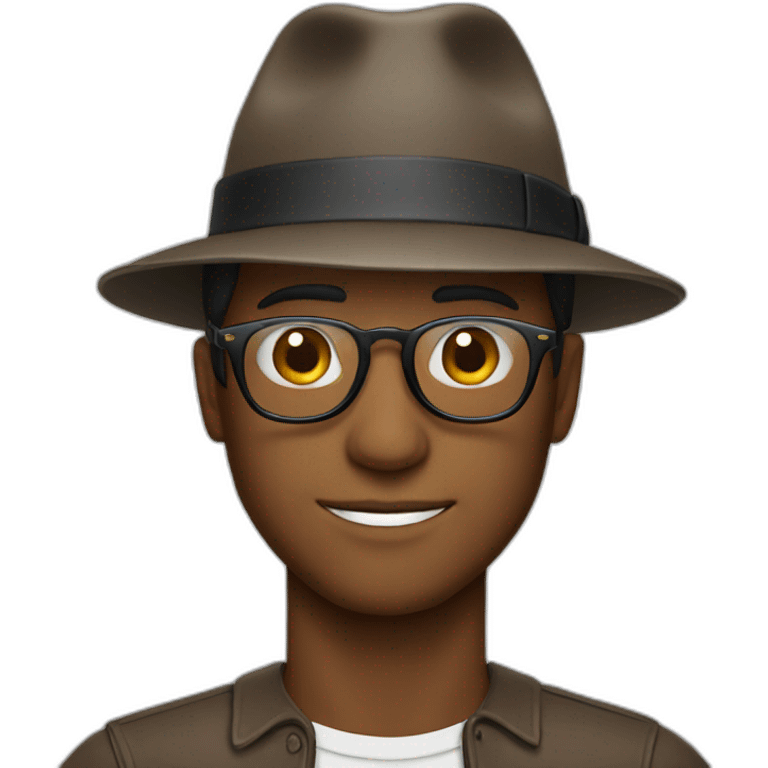 Man with hat and glasses emoji