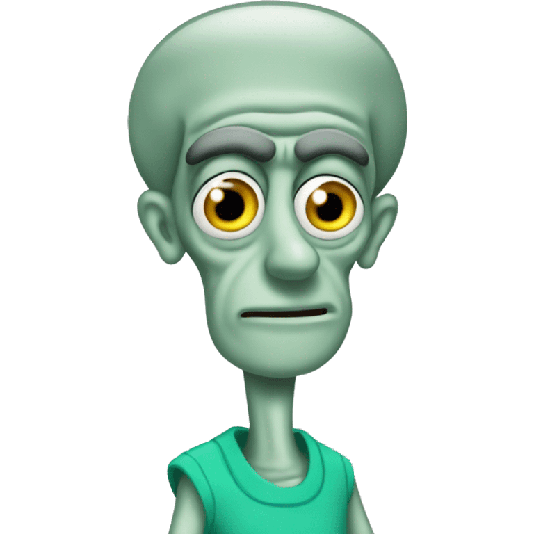 Handsome squidward emoji