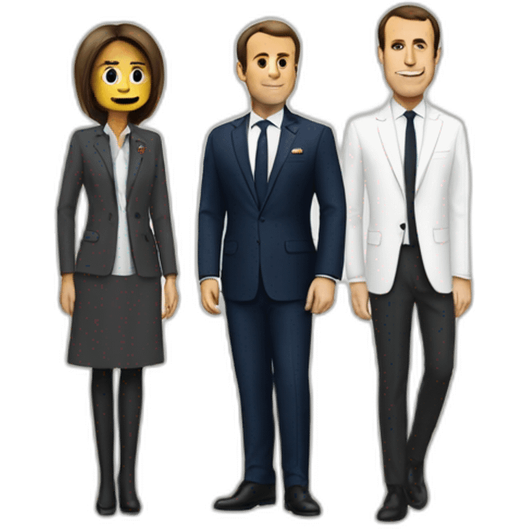 Macron et sa femme emoji