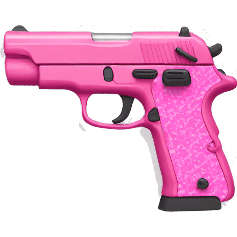 pink camo pistol emoji