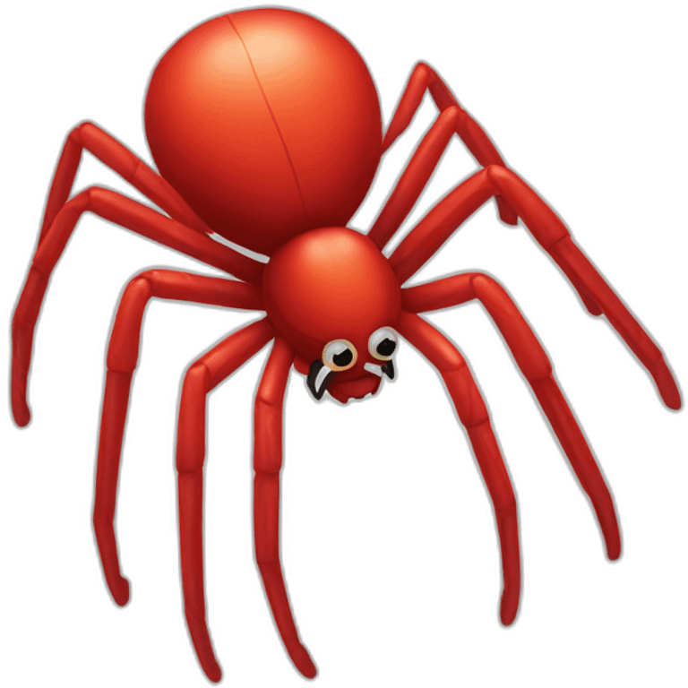 a red spider emoji