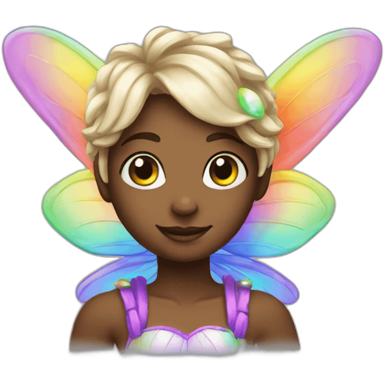 Rainbow fairy emoji