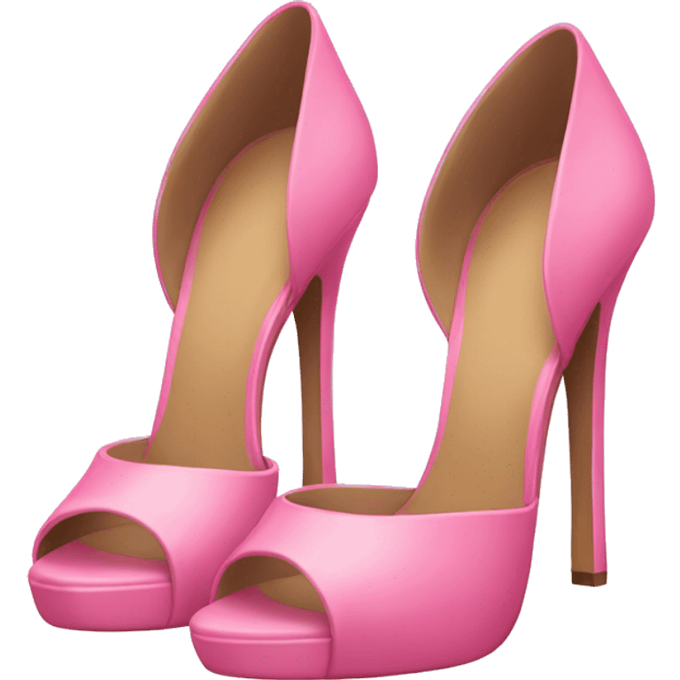 two pink heels emoji