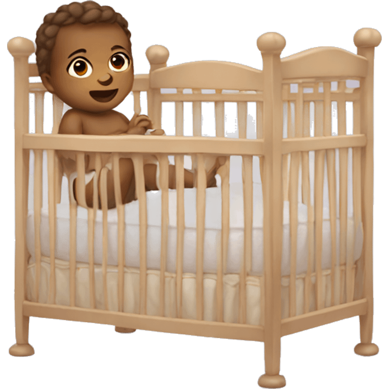 Baby in crib emoji