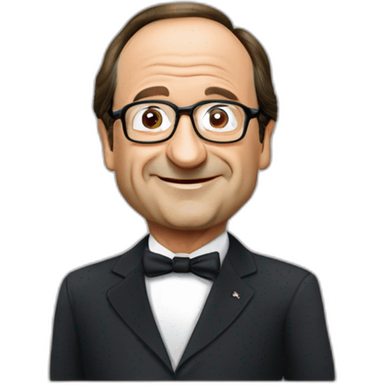 François Hollande mange de la merde emoji