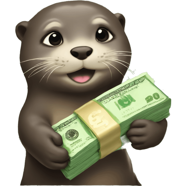 otters with money emoji